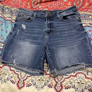 Judy Blue distressed denim shorts